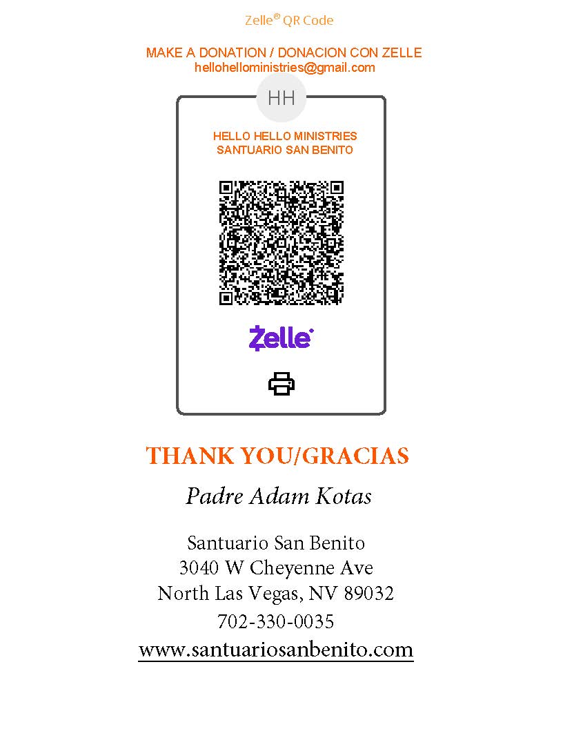 MAKE A DONATION WITH ZELLE